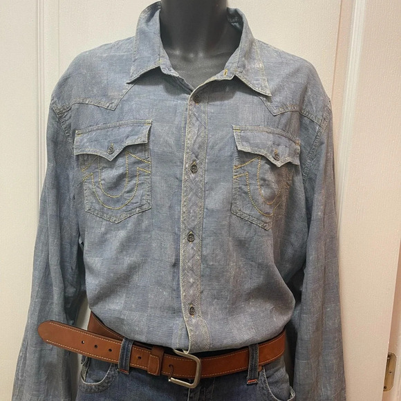 True relation men button-down shirts size 3X. Old looking style great conditions - Picture 12 of 12